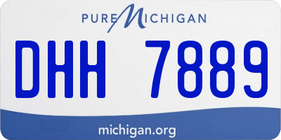 MI license plate DHH7889
