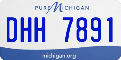 MI license plate DHH7891