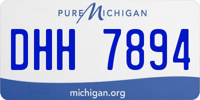 MI license plate DHH7894