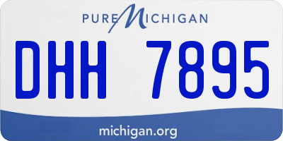 MI license plate DHH7895