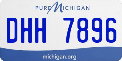 MI license plate DHH7896