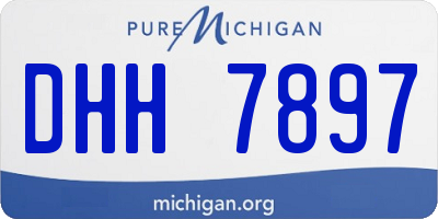 MI license plate DHH7897