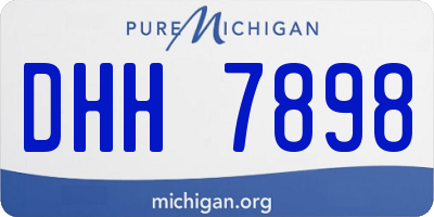 MI license plate DHH7898