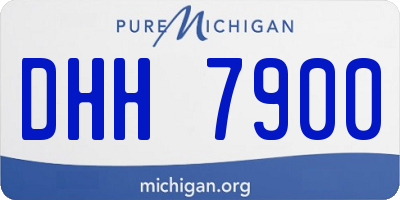 MI license plate DHH7900