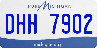 MI license plate DHH7902