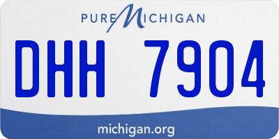 MI license plate DHH7904