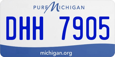MI license plate DHH7905