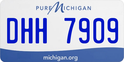 MI license plate DHH7909