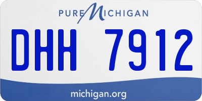 MI license plate DHH7912
