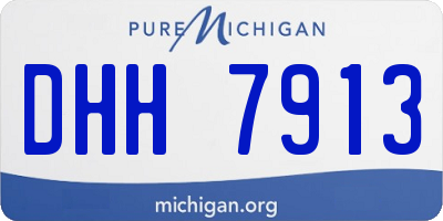 MI license plate DHH7913