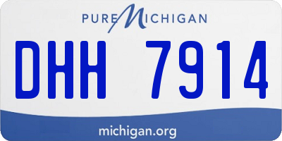 MI license plate DHH7914