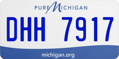 MI license plate DHH7917