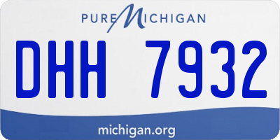 MI license plate DHH7932