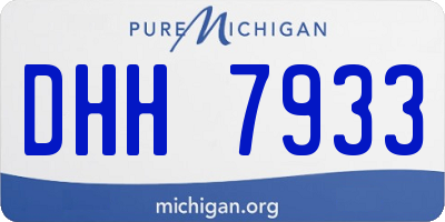 MI license plate DHH7933