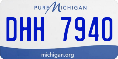 MI license plate DHH7940