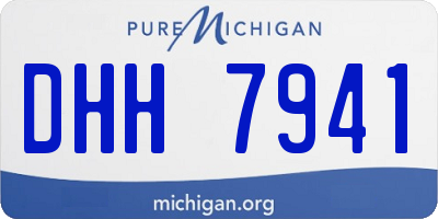 MI license plate DHH7941
