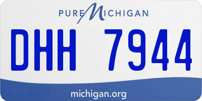 MI license plate DHH7944