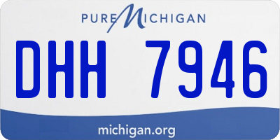 MI license plate DHH7946