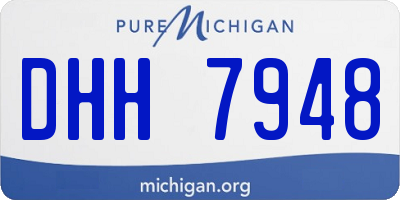 MI license plate DHH7948