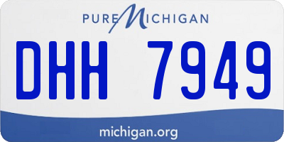 MI license plate DHH7949
