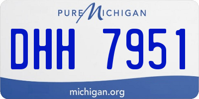 MI license plate DHH7951