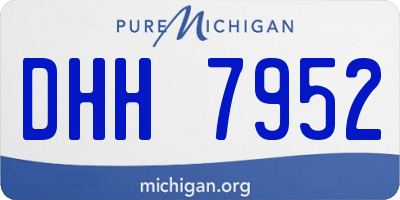 MI license plate DHH7952