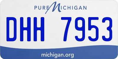 MI license plate DHH7953
