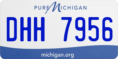 MI license plate DHH7956