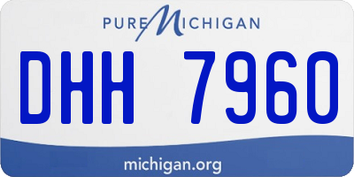 MI license plate DHH7960