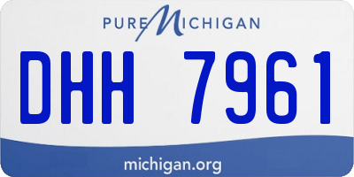 MI license plate DHH7961