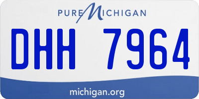 MI license plate DHH7964