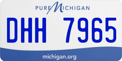 MI license plate DHH7965