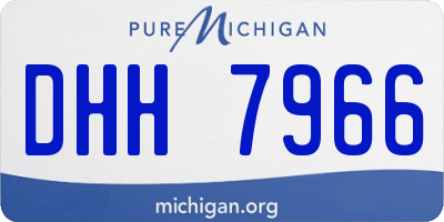 MI license plate DHH7966