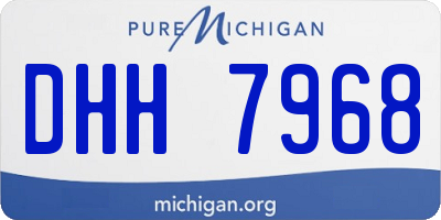 MI license plate DHH7968