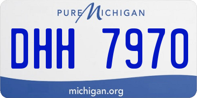 MI license plate DHH7970