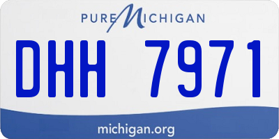 MI license plate DHH7971