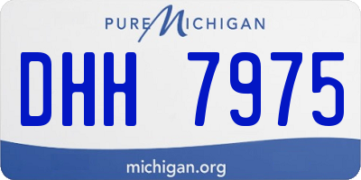 MI license plate DHH7975