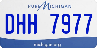 MI license plate DHH7977