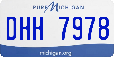 MI license plate DHH7978