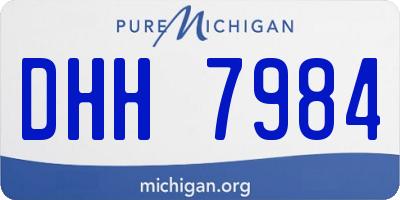 MI license plate DHH7984