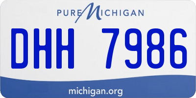 MI license plate DHH7986