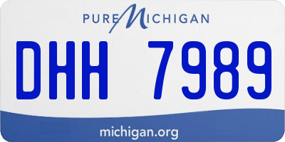 MI license plate DHH7989