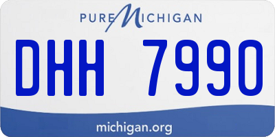 MI license plate DHH7990