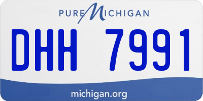MI license plate DHH7991