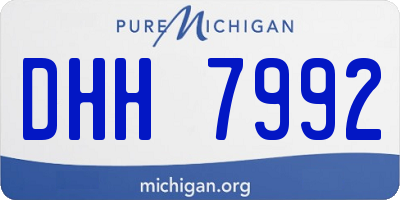 MI license plate DHH7992