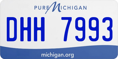 MI license plate DHH7993
