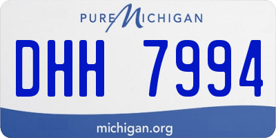 MI license plate DHH7994