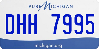 MI license plate DHH7995