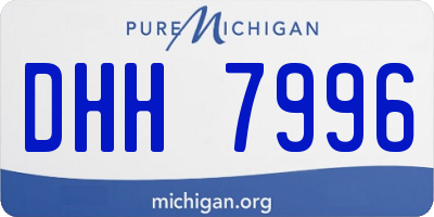 MI license plate DHH7996