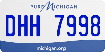 MI license plate DHH7998